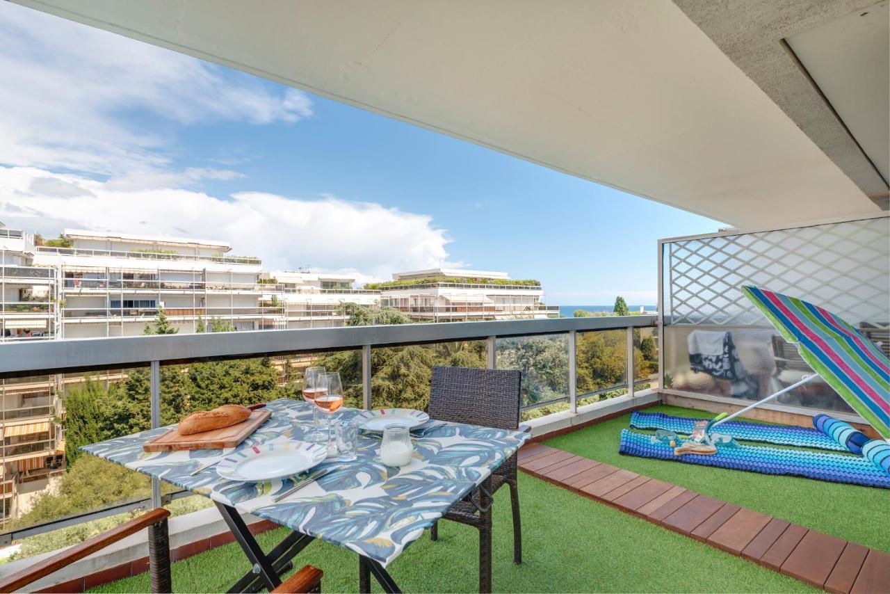Coup De Coeur! Vue Mer! Terrasse Dangle! Antibes Bagian luar foto
